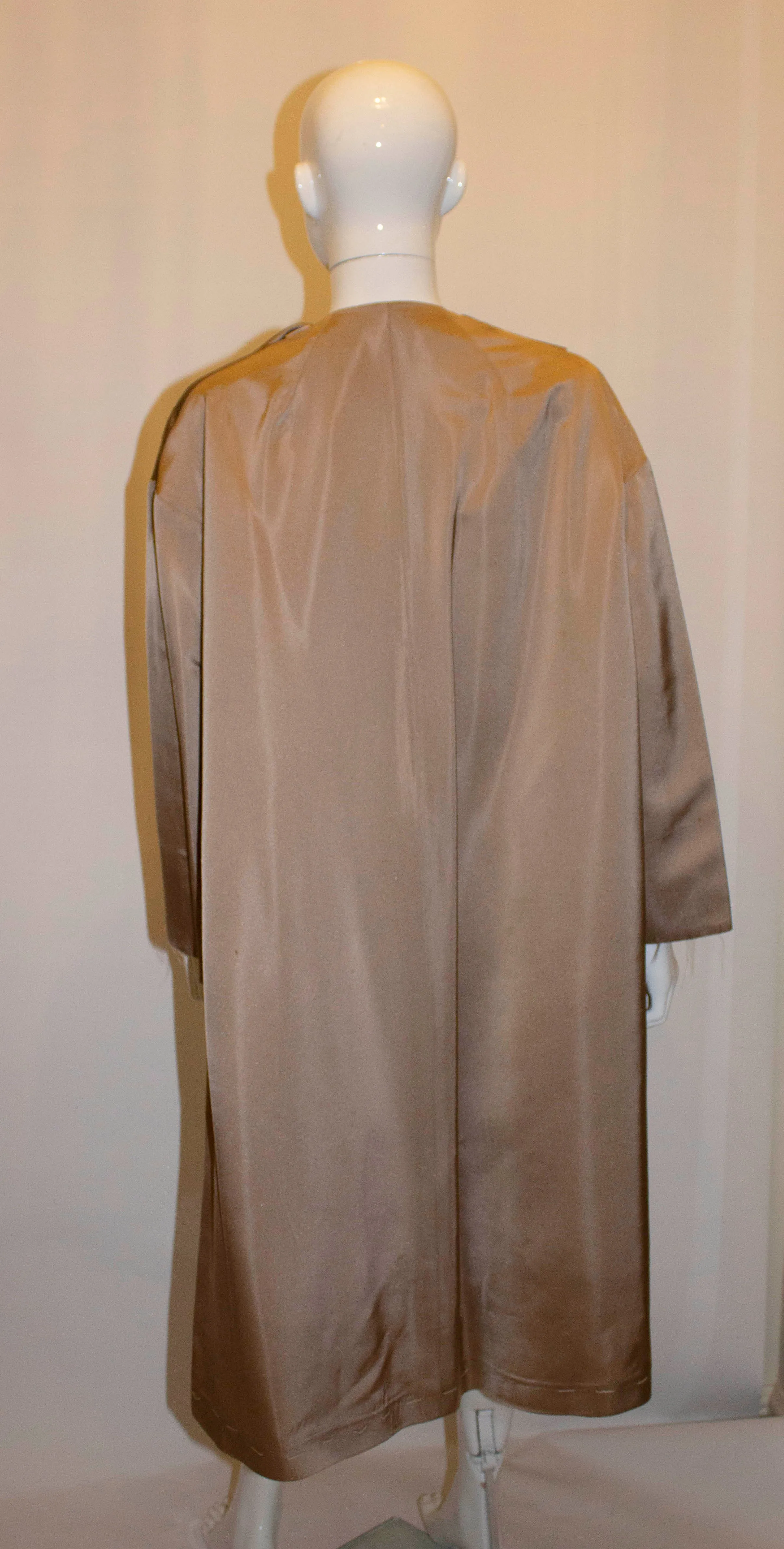 Vintage Doree Leventhal Satin Duster Coat