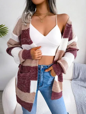 Warm Whisper Cozy Striped Cardigan