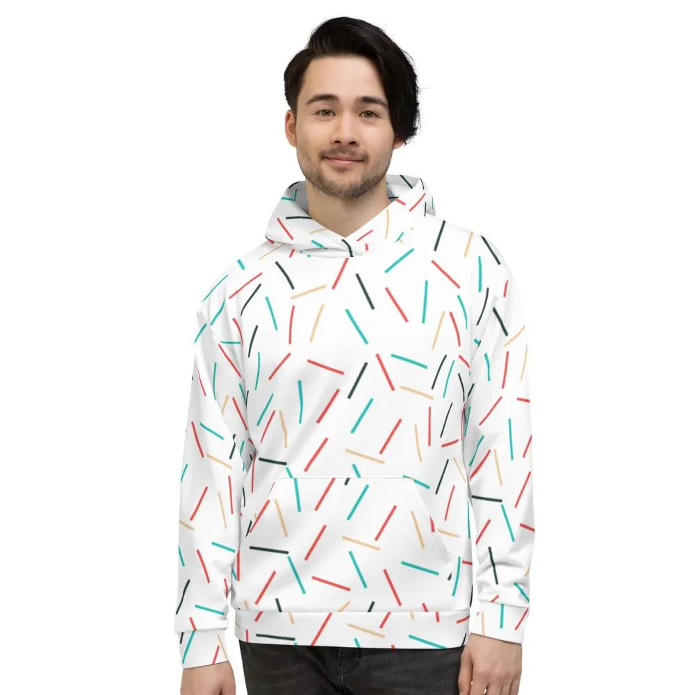 White Sprinkles Women's Hoodies, Birthday Best Unisex Sweatshirt Pullover Tops - Made in EU
