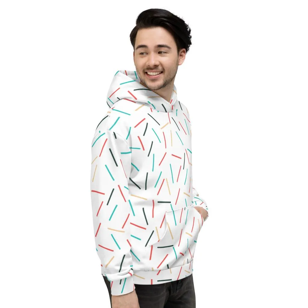 White Sprinkles Women's Hoodies, Birthday Best Unisex Sweatshirt Pullover Tops - Made in EU
