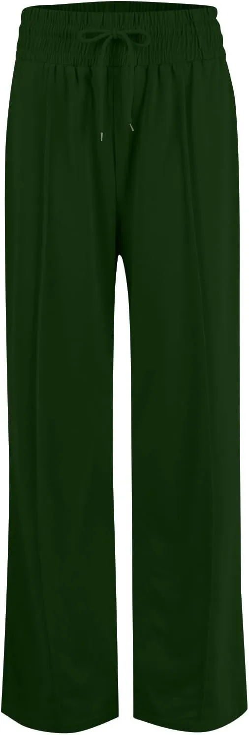 Wide Leg Sweatpants Women Casual Lightweight Drawstring High Waisted Joggers Baggy Soft Lounge Pants with Pockets