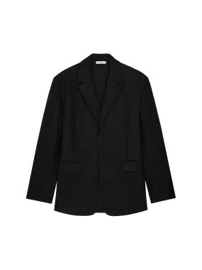 Womens DNA FrutFiber Oversized Blazer—black