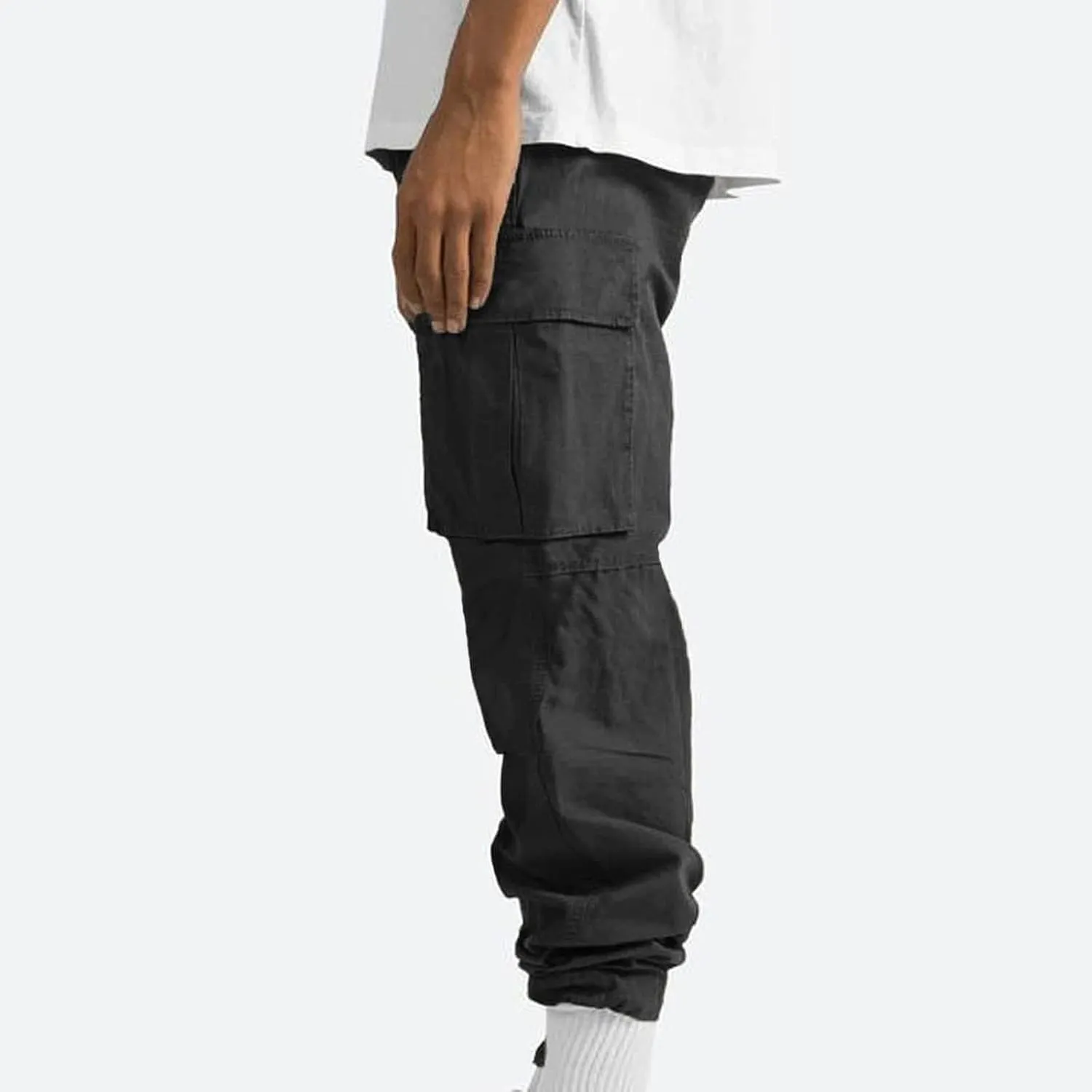 Work Pants for Men Construction Flex Ripstop Tactical Joggers Lightweight Hiking Cargo Trousers with Pockets