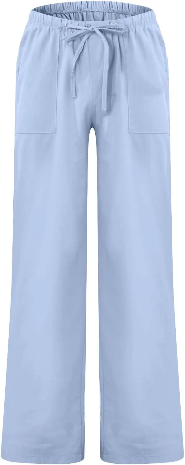 Ymosrh Man Pants for Men Clothing Natural Pants Contemporary Comfortable Quality Soft Pocket Color Trousers Joggers